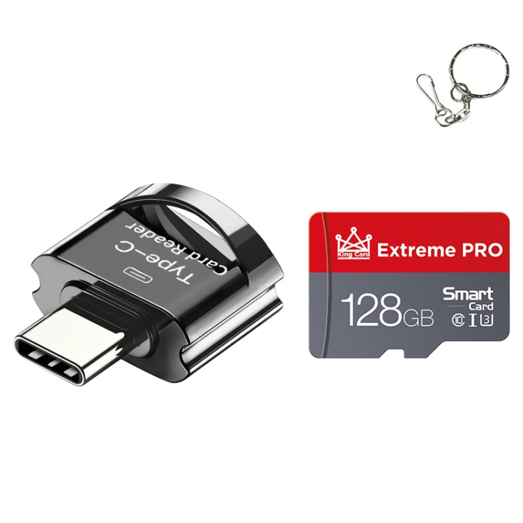 

C10 TYPE-C Interface Mobile Phone Memory Card, Capacity: 128GB(Black)