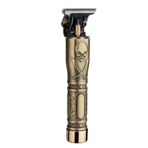 

USB Vintage Engraving Skull Electric Hair Clipper(2588)
