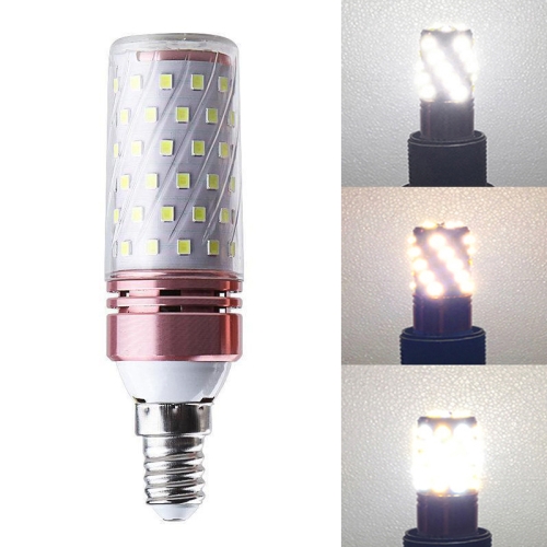 12W-E14 3 STKS NO Flicker Corn Light Candle Lamp Schroeflamp, Licht Kleur: Drie-kleuren Lichte Stijl