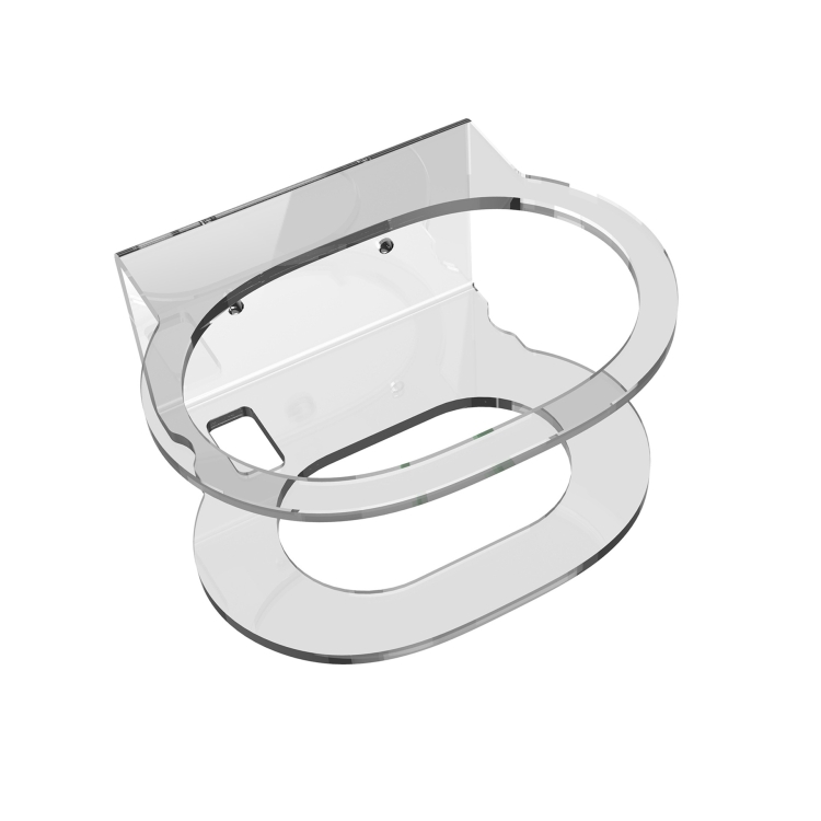 

2 PCS JG02Y Speaker Wall Bracket For Google Nest Audio(Transparent White)