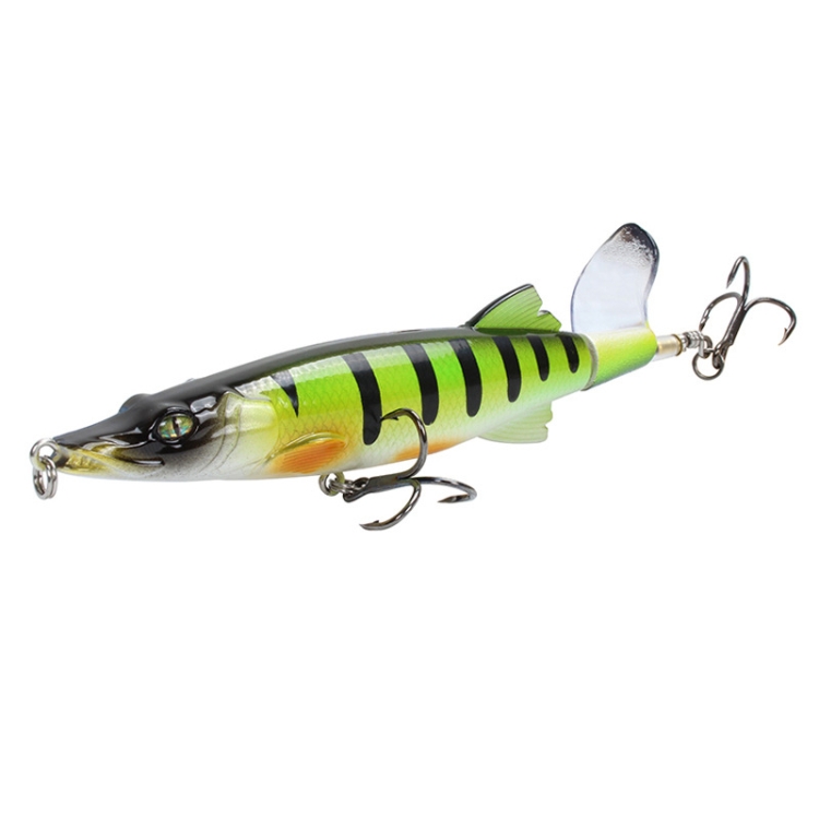 

2 PCS 13cm Sub-Propeller Fish Bait Propeller Tractor Pencil Bionic Bait(H)