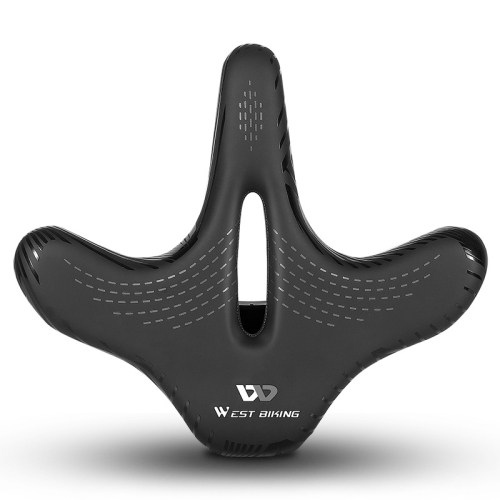 

WEST BIKING YP0801122 Bicycle Mountain Bike Large Cushion Leisure And Comfortable Bicycle Saddle(Line Swallow)