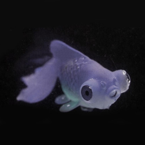 3 PCS Night Light Simulation Fish Tank Decorations Environmentally Friendly Silicone Colorful Fish(6 Brown Goldfish)
