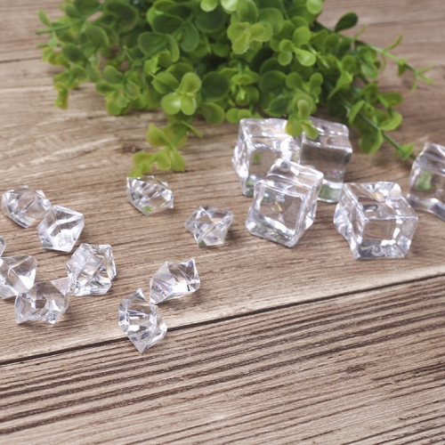 

20 PCS Irregular +5 PCS Square Fake Ice Cube Photo Props Gourmet Photography Decoration Model