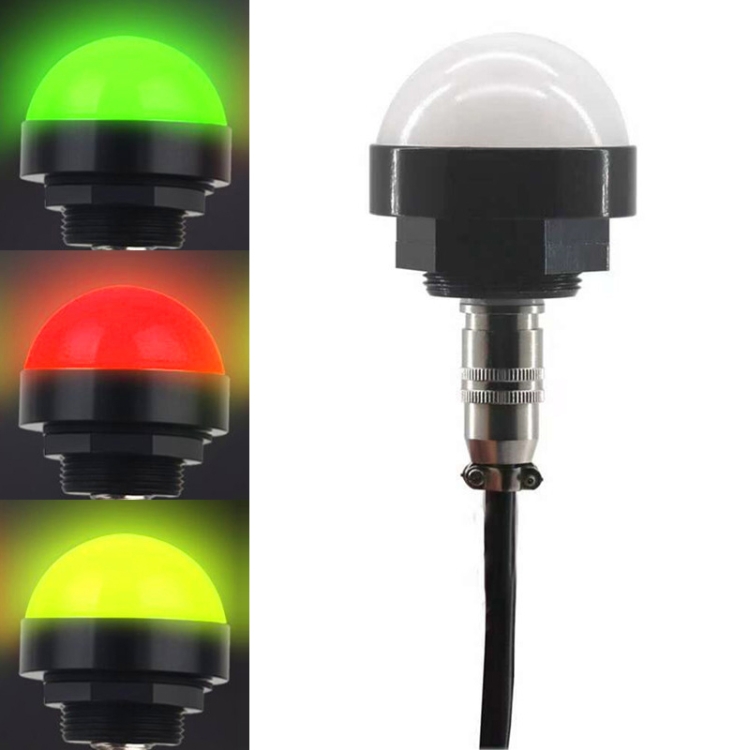 

24V Safety Three-Color Warning Light Alarm LED Hemispherical Waterproof Indicator(Style 2 )
