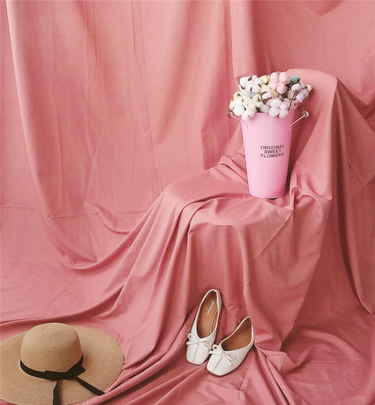 

1 x 2.4m Photo Background Cloth Increased Widened Photography Cloth Live Broadcast Solid Color Cloth(Deep Pink)