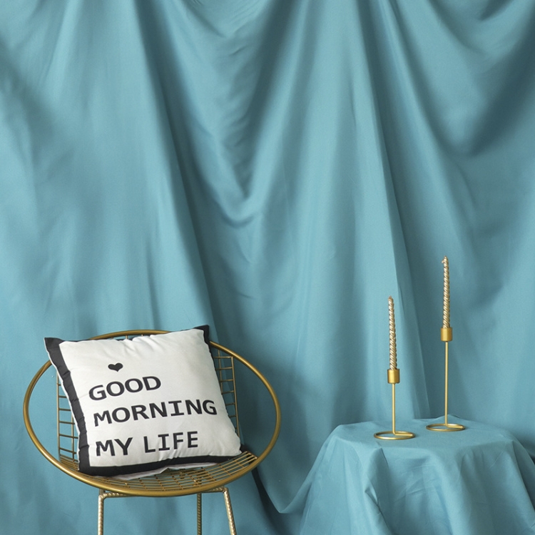 

1 x 2.4m Photo Background Cloth Increased Widened Photography Cloth Live Broadcast Solid Color Cloth(Blue)