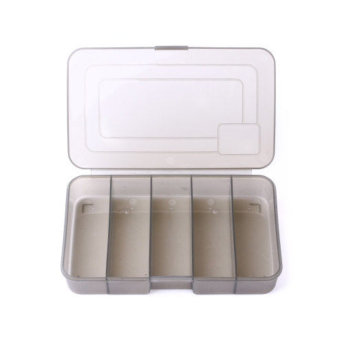 

4 PCS HENGJIA qt051 5 Grids Fishing Tackle Box Storage Box, Size: Medium