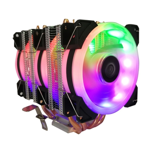 

COOL STORM CT-4U-9cm Heat Pipe Dual-Tower CPU Radiator Copper Pipe 9 Cm Fan For Intel/AMD Platform Specification： Aurora Three-fan 3 Line