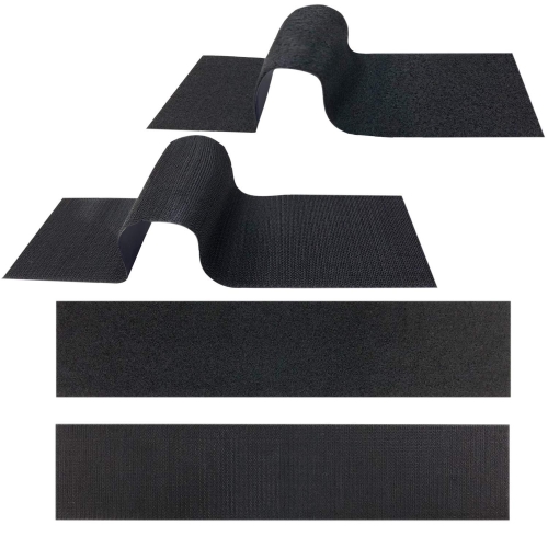 

2 Pairs 100x500mm Car License Plate Hook And Loop Fastener High Temperature Resistance Polyester Double-Sided Fixed Stickers