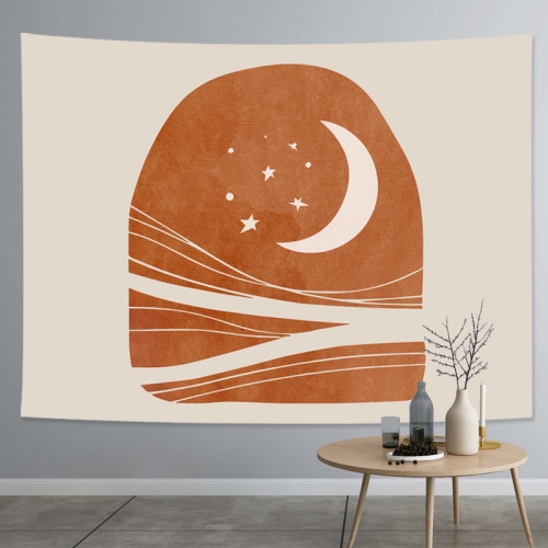 

Thick Farbic Tapestry Exaggerated Abstract Style Home Decoration Hanging Background Covering Cloth, Size: 150x130cm(Sun Moon 03)