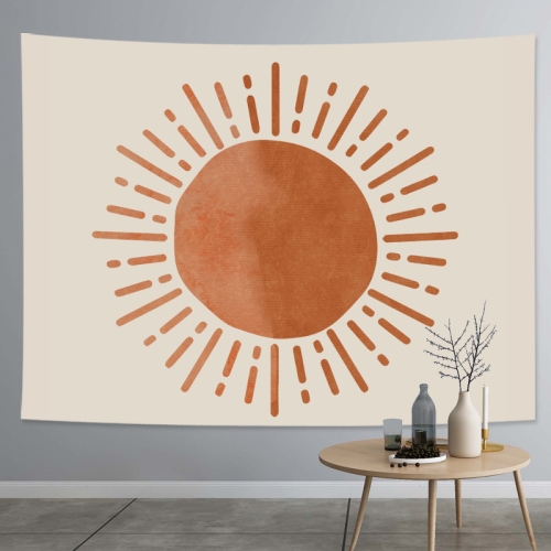 

Thick Farbic Tapestry Exaggerated Abstract Style Home Decoration Hanging Background Covering Cloth, Size: 150x130cm(Sun Moon 04)