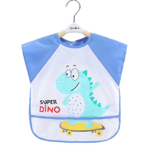 

2 PCS Baby Eating Gown Children Waterproof Apron, Colour: Sleeveless Skate Dragon(110cm)