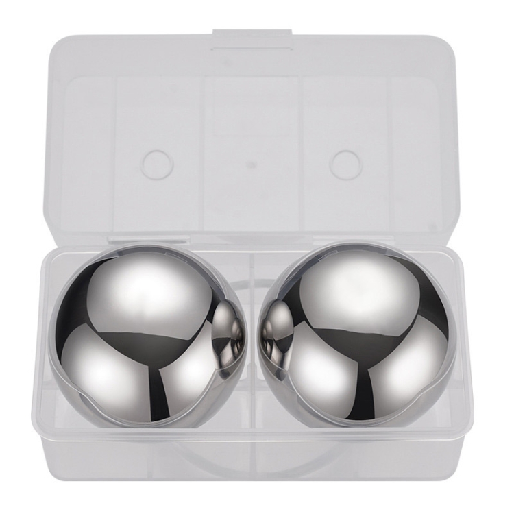 

2 PCS Round Big Ice Ball 304 Stainless Steel Ice Cubes Red Wine Whiskey Metal Speed Frozen Ice Grains