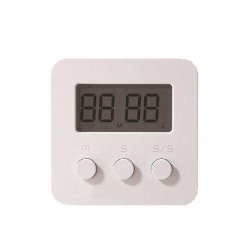 

2 PCS Child Study Time Manager Kitchen Warner Mini Electronic Timer(White)