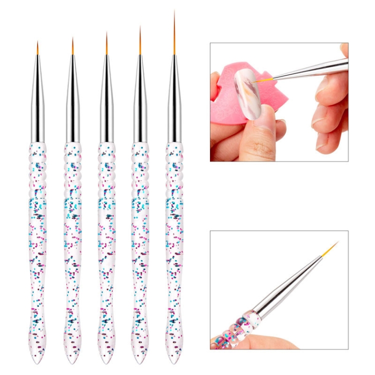 

5 PCS/Set Nail Art Drawing Pen Chain Link Pen Painted Pen