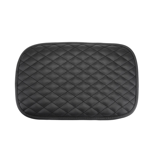 

3 PCS Leather Car Universal Central Armrests Pad Anti-Slip Armrest Box Mat(Black)