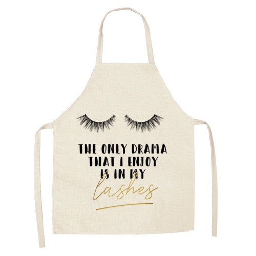 

2 PCS Kitchen Linen Heart-Shaped Letters Fashion Sleeveless Apron, Specification: 65x75 cm(MeI6006)