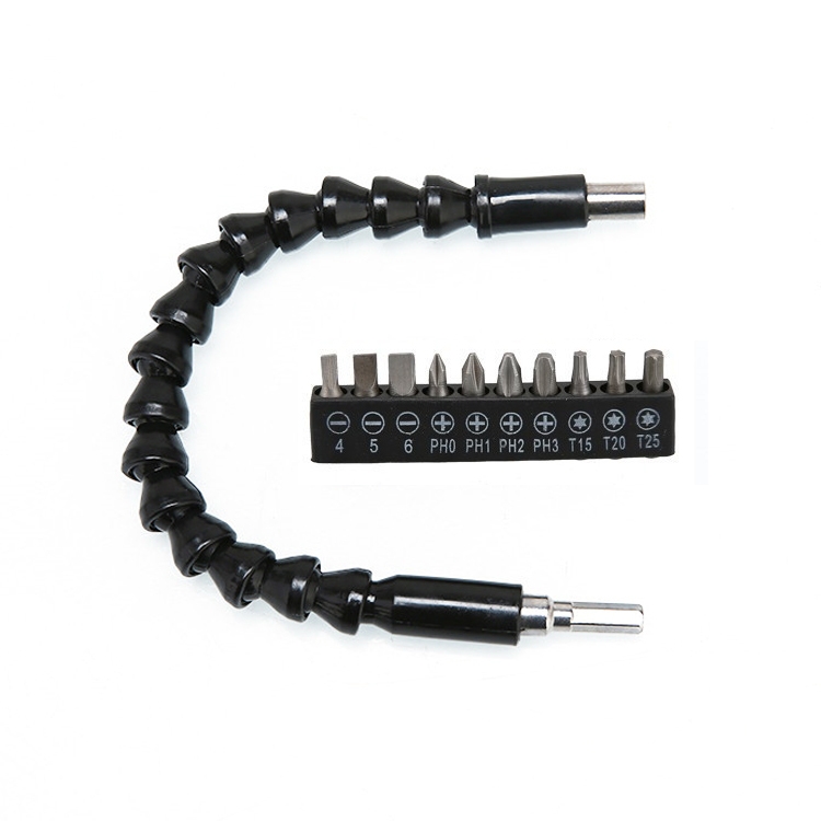 

2 Sets Electric Drill Universal Coupling Sleeve Bit Set Multifunctional Flexible Shaft Electric Drill Accessory Set, Style: 11 PCS / Set