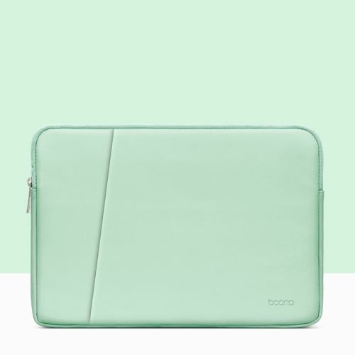 

Baona BN-Q001 PU Leather Laptop Bag, Colour: Double-layer Mint Green, Size: 15/15.6 inch