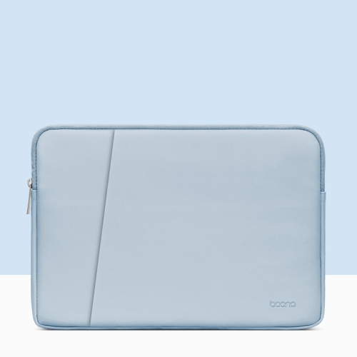 

Baona BN-Q001 PU Leather Laptop Bag, Colour: Double-layer Sky Blue, Size: 15/15.6 inch