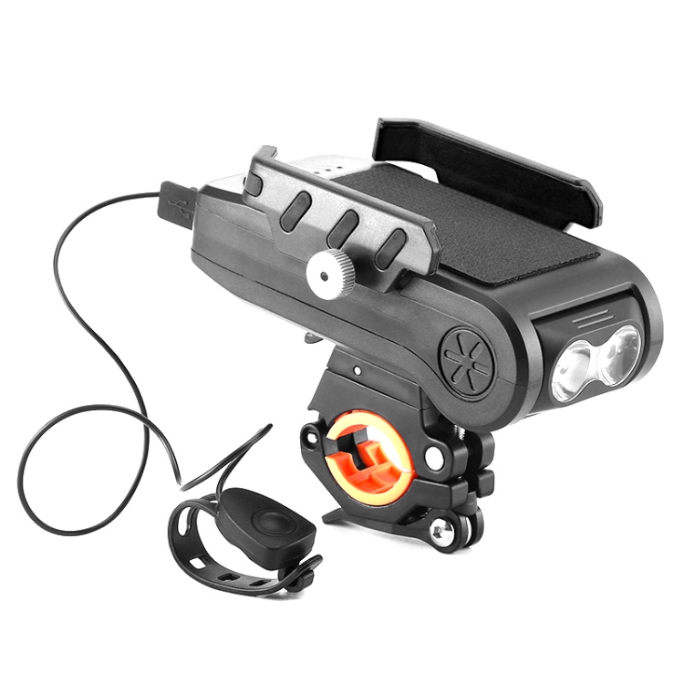 BG-2021 Bicycle Front Light In Mobile Phone Holder Horn Light