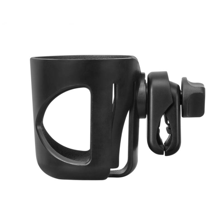 

J4035 Stroller Cup Rapid Fixed Stroller Bottle Frame ABS Stroller Water Cup Rack(Black)