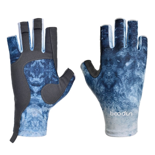 Fishing Fingerless Non-Slip Gloves Waterproof Wear-Resistant Lure