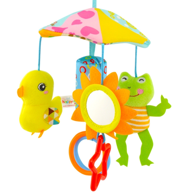 Happy Monkey H168114-2 Umbrella Design Baby Bed Bell Music