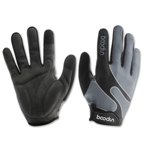 

Boodun Bicycle Gloves Long Finger Cycling Glove Sports Outdoor Elastic Touch Screen Gloves, Size: M(Silver)