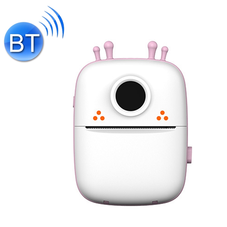 Mini impresora térmica portátil Impresora de fotos Bluetooth Impresora de  colecciones de errores de tarea de estudiante (versión en inglés rosa)