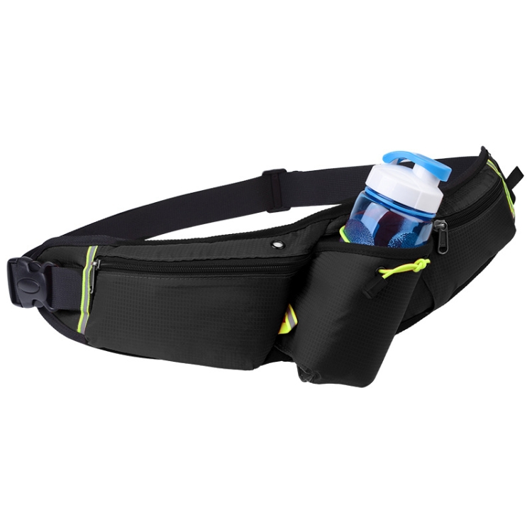 

Outdoor Sports Water Bottle Waist Bag Multifunctional Fitness Running Mobile Phone Invisible Waist Bag(Black)