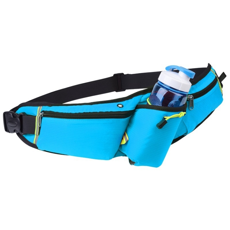 

Outdoor Sports Water Bottle Waist Bag Multifunctional Fitness Running Mobile Phone Invisible Waist Bag(Blue)