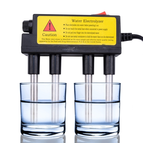 

2 PCS Household Electrolyzer Test Electrolysis Water Tools Water Purity Level Meter PH Testing Tool Water Quality Tester(EU Plug)