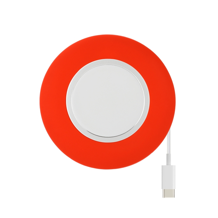 

3 PCS KSK-SS02 Magsafe Storage Base Magnetic Charger Case Cable Winder(Red)