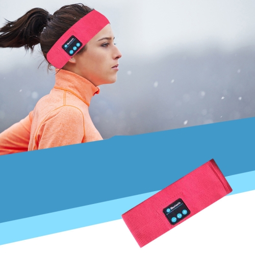 

Bluetooth Headset Sports Headband Outdoor Running Yoga Sweat-Absorbent Headscarf, Colour: Red