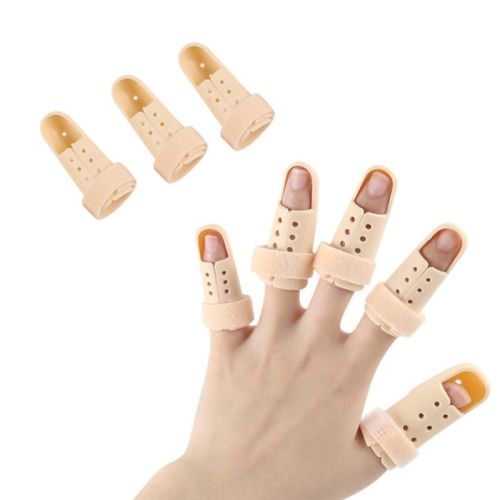 

4 PCS Finger Splint Brace Adjustable Finger Support Protector For Fingers Arthritis Joint Finger Injury, Specification: No. 0: 38-42mm(Complexion)