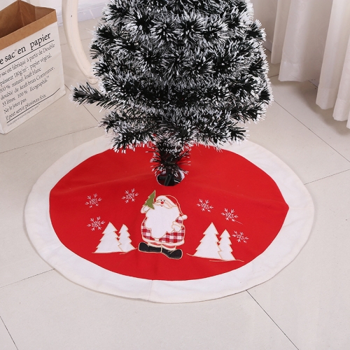 

Christmas Tree Plush Skirt Holiday Decorations, Specification: 90cm（Red）