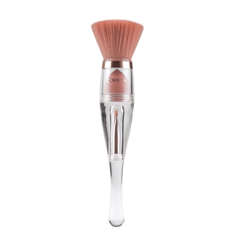 

ZOREYA Z458-001 3 In 1 Flat Head Makeup Brush Transparent Acrylic Fiber Hair Makeup Brush(3-In-1)