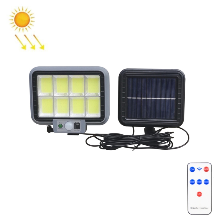

8 x 20 COB Outdoor Waterproof Solar Split Type Wall Light Human Induction Garden Corridor Household Street Light