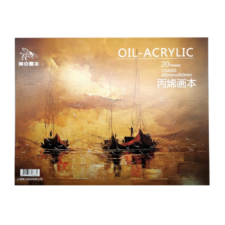 Professional Oil Painting Paper Book 20 Sheets Acrylic Oil Paint