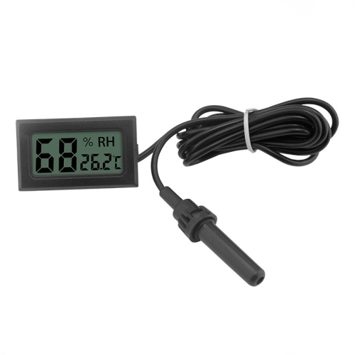 

2 PCS Embedded Mini Household Vehicle Temperature And Humidity Meter Multi-Function Digital Temperature Humidity Meter(Black)