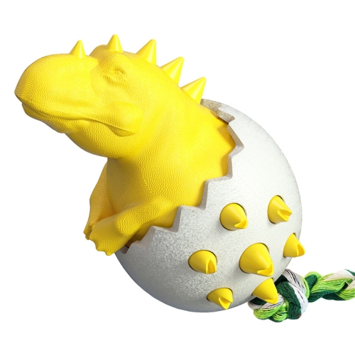 

Dinosaur Egg Dog Molar Stick Resistant To Biting Dog Toothbrush Pet Supplies(Yellow)