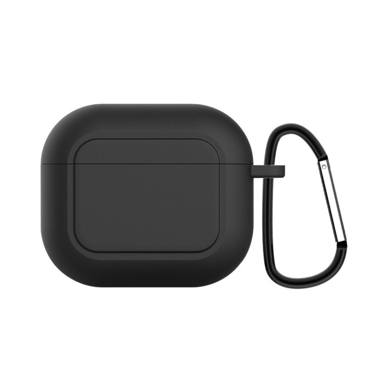 

Silicone Shockproof Cover with Metal Buckle For AirPods 3(Black)