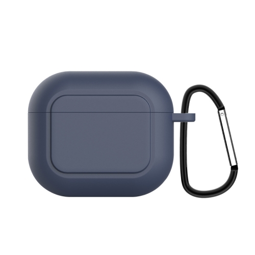 

Silicone Shockproof Cover with Metal Buckle For AirPods 3(Midnight Blue)