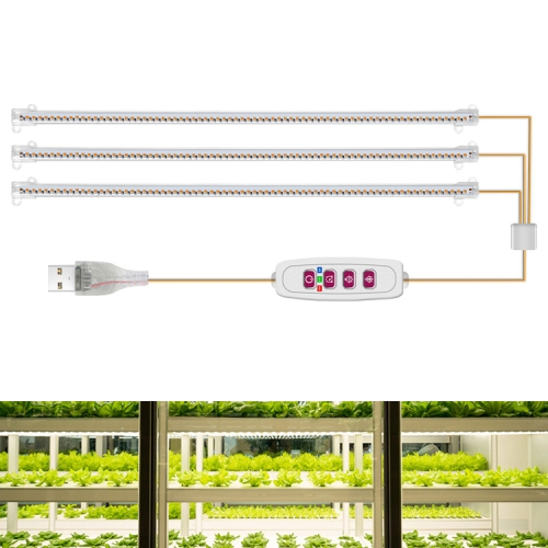 

LED Plant Growth Lamp Time Potted Plant Intelligent Remote Control Cabinet Light, Style: 50cm Three Head(Sunshine)