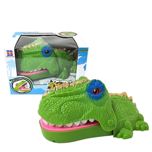 Spoof Bite Doigt Jouet Parents-Enfant Saisir les accessoires, Style: 3214A  Dinosaure-Green