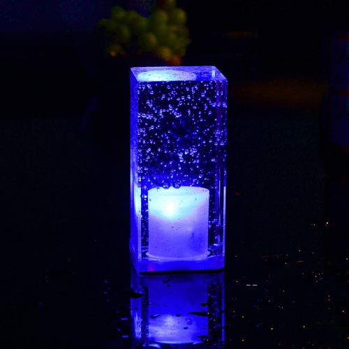 

Square Colorful LED Crystal Lamp Bar Atmosphere Decorative Light (Blue Light)