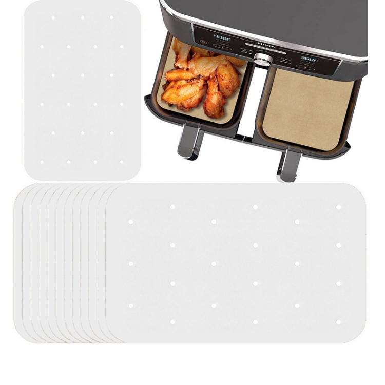 

200 PCS 0303-1 Household Multifunctional Air Fryer Oil Absorbing Paper(White with Holes)