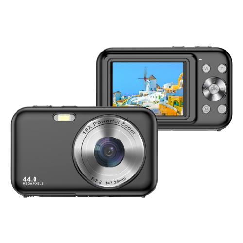 

DC406L 2.4-Inch 1080P Mini HD 16X Zoom Digital Camera Home Children Camera US Plug(Black)